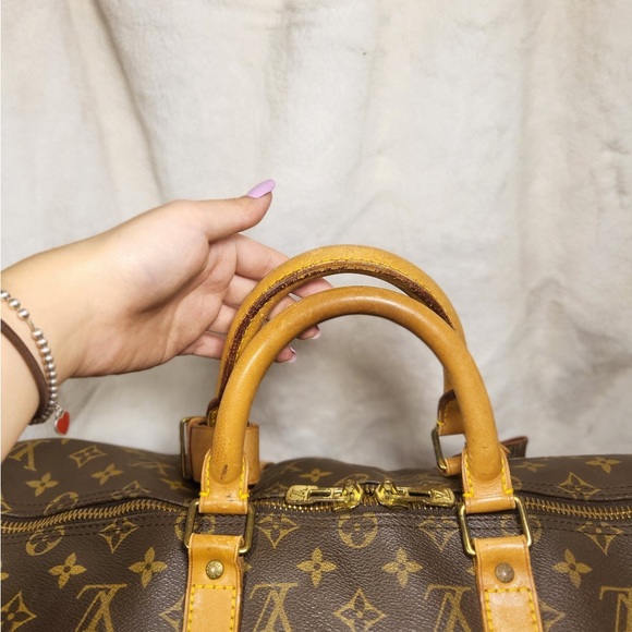Authentic Louis Vuitton Keepall 50 bandouliere duffel travel bag - Picture 15 of 16